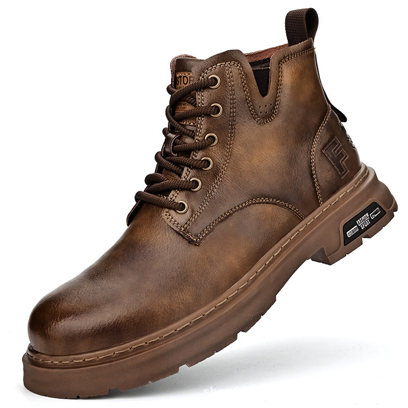 Men's Retro British Martin Fleece-lined Worker Trendy Boots