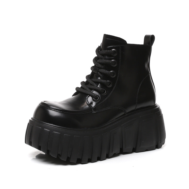 Women's Thick Bottom Hight Increasing Martin Autumn Boots