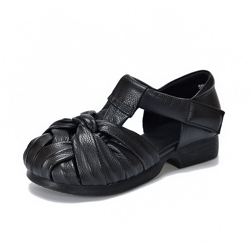 Women's With First Layer In Summer Cotton Linen Toe Cap Soft Sandals