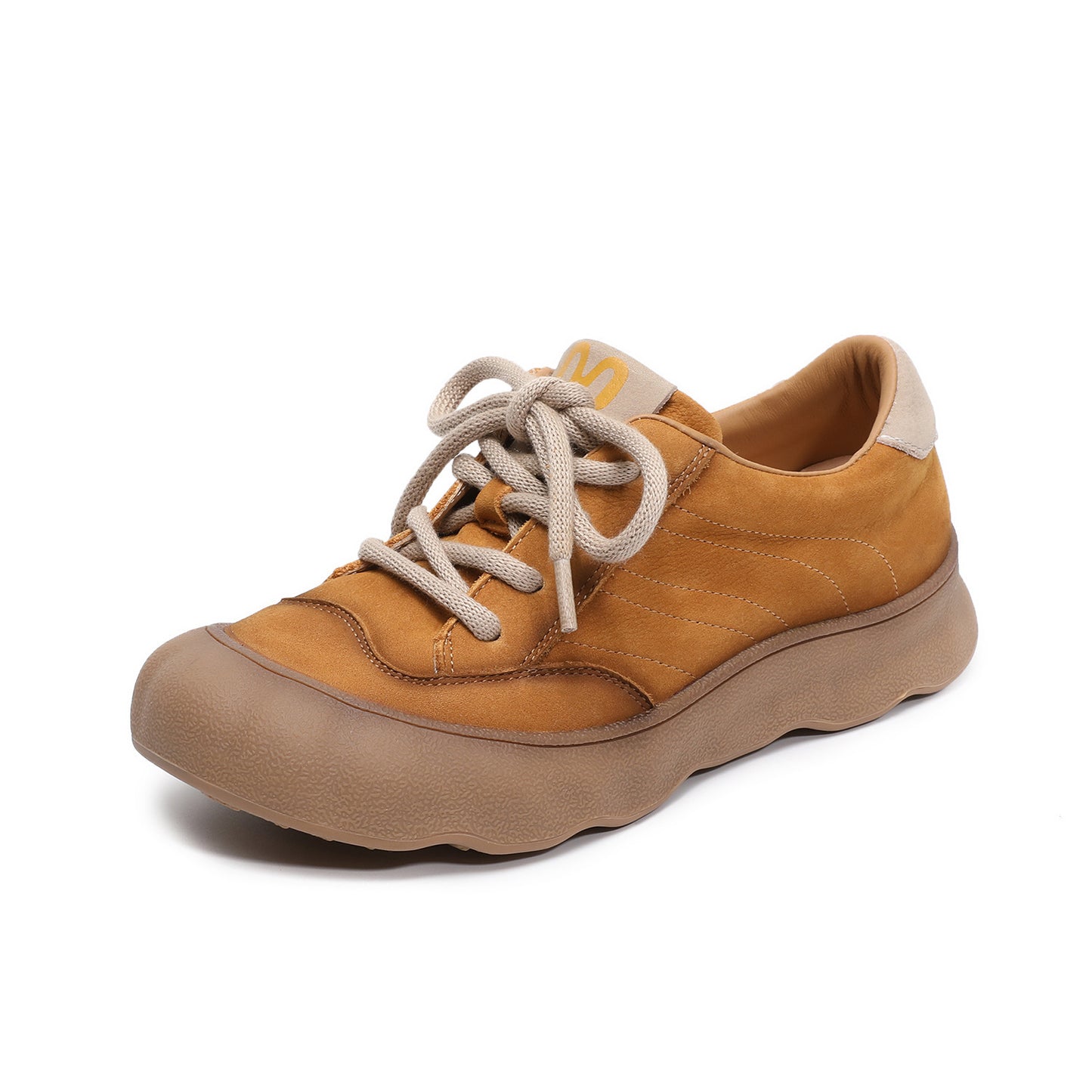 Women's Retro Genuine Autumn First Layer Cowhide Flat Artistic Ugly Women's Casual Shoes
