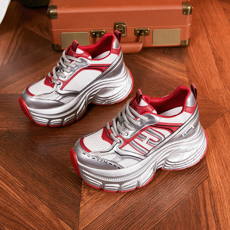 Women's Platform Dad Spring Height Increasing Insole Sneakers