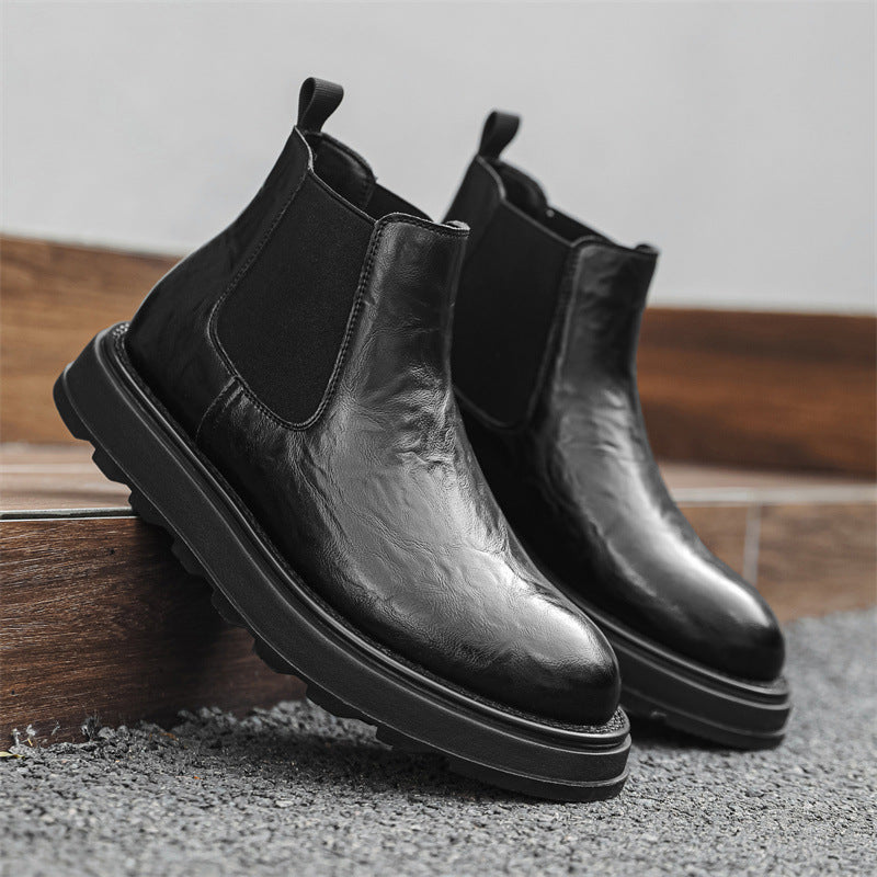 Men's Pipe Martin British Style Thick Bottom Boots