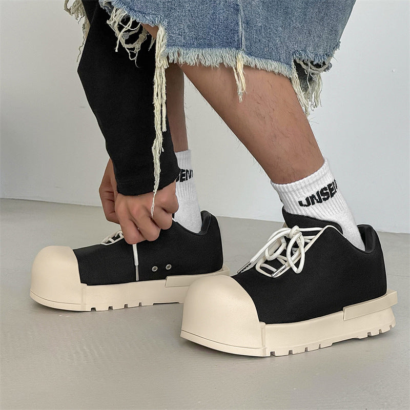 Women's & Men's Mickey Big Head Pump High Top Wild Boots