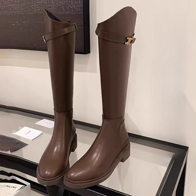 Women's Shorty Long Height Increasing Insole Genuine Boots