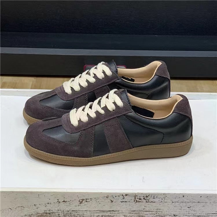 White Female Niche Board Super Soft Leather Shoes