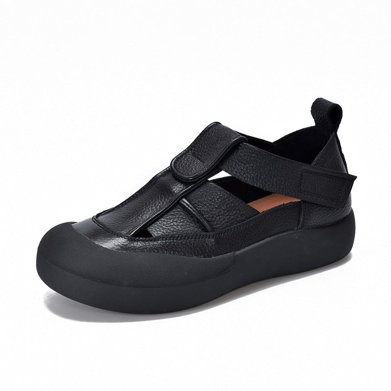 Price Summer Hollow Velcro Top Layer Sandals