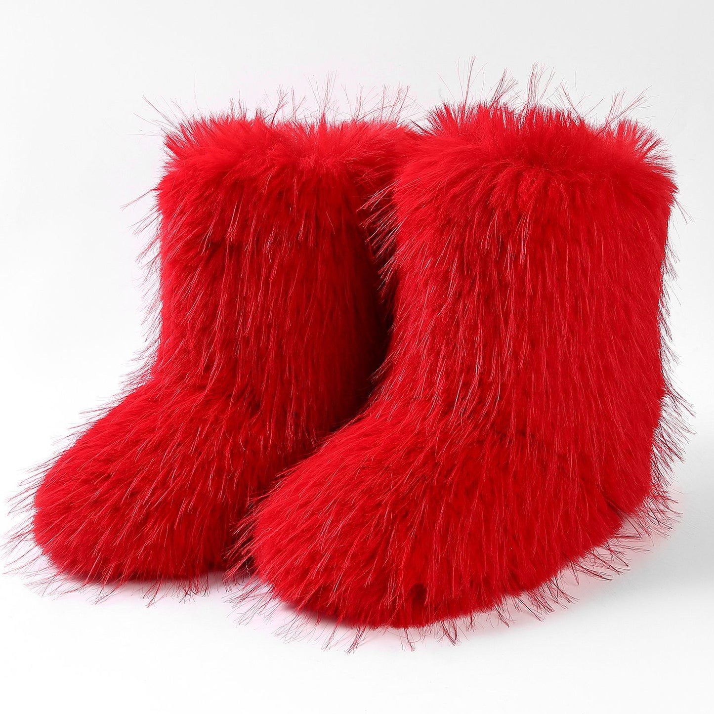 Long Fur Winter Fashion Hot Outdoor Snow Boots