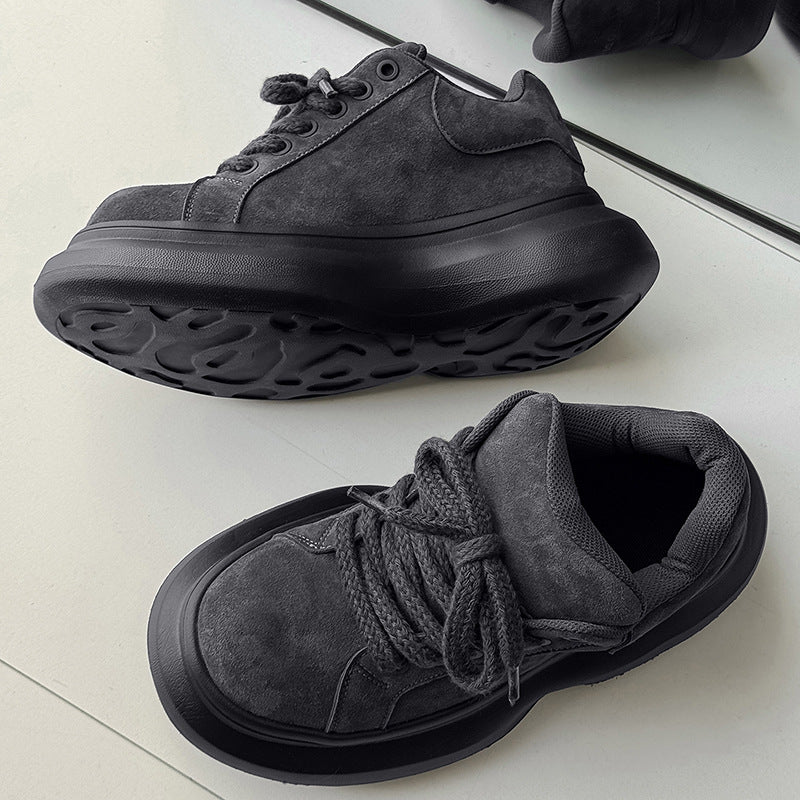 Men's Comfortable Platform Elevator Wild Trendy Low Men's Board Shoes