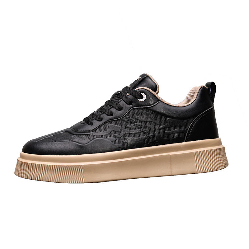 Men's Thick Bottom Couple Style White Soft Casual Shoes