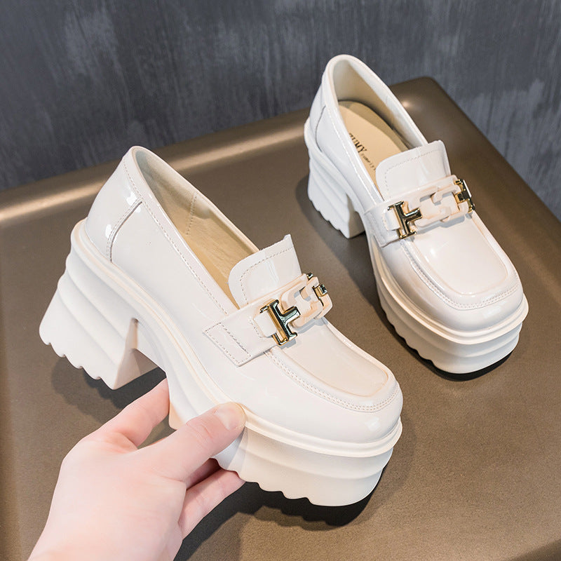 Women's Bottom Small Spring Black British Style Women's Shoes