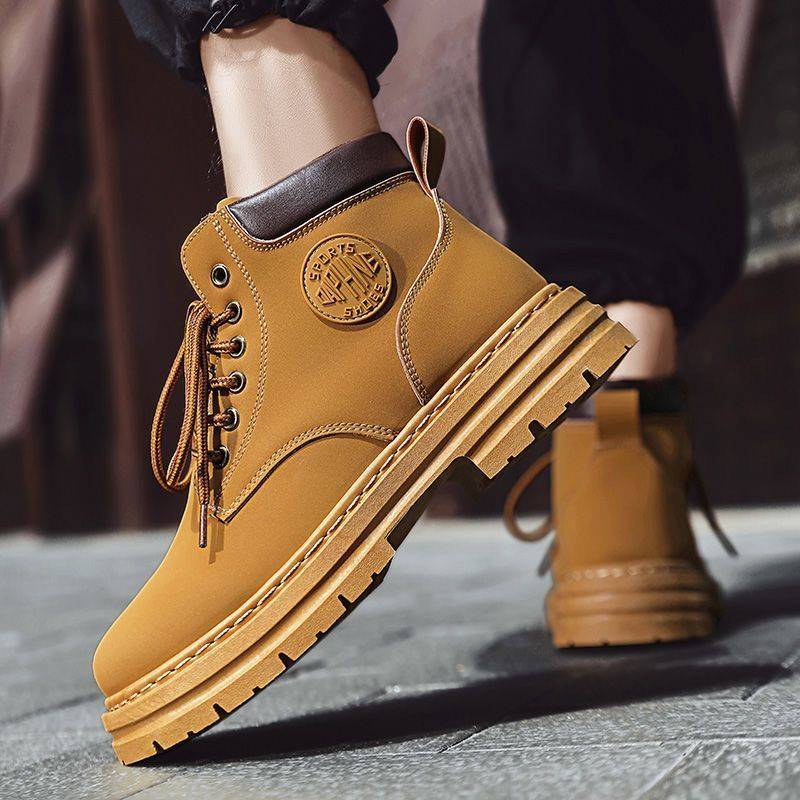 Men's Martin Autumn Retro Leisure Cargo Worker Boots
