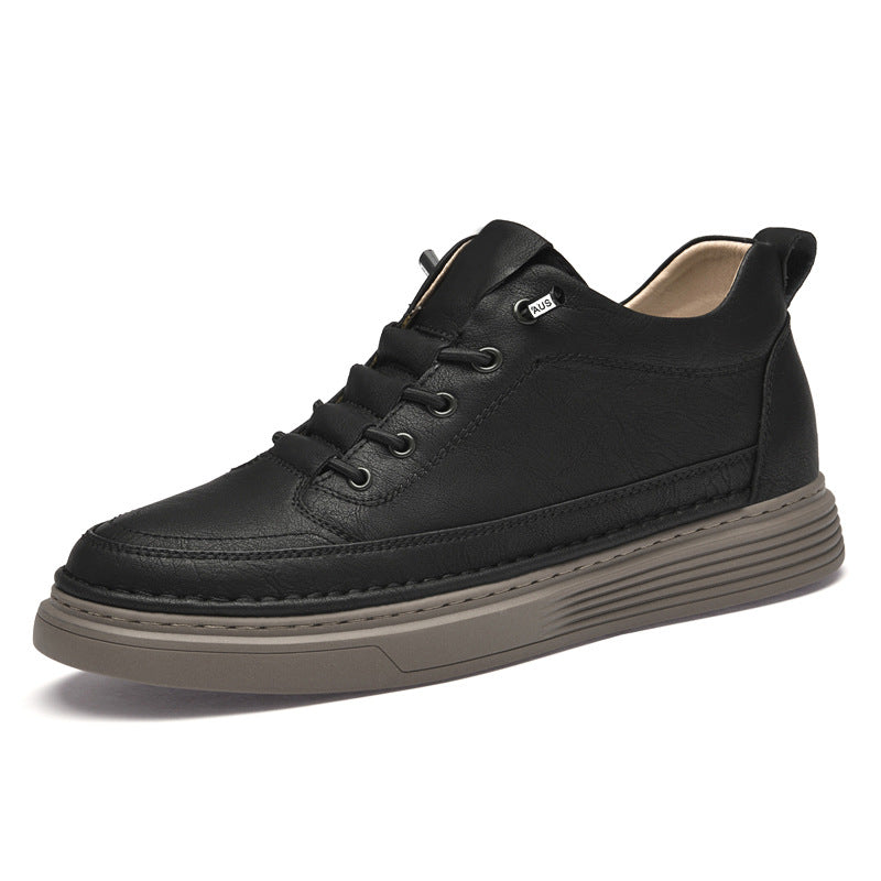 Men's Retro Invisible Height Increasing Insole Trendy Fashionable Men's Board Shoes