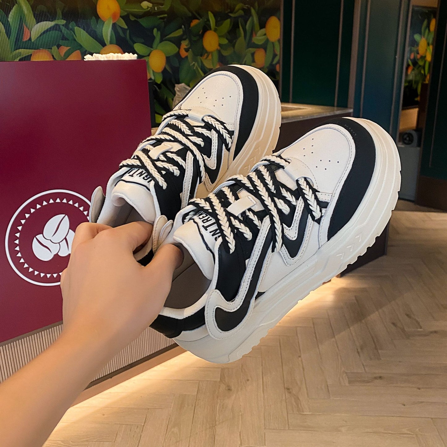 Women's Bottom Height Increasing Small Sports Skate Casual Shoes