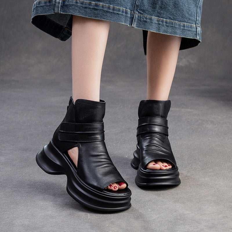 Style Peep Toe Breathable Platform Fashion Sandals
