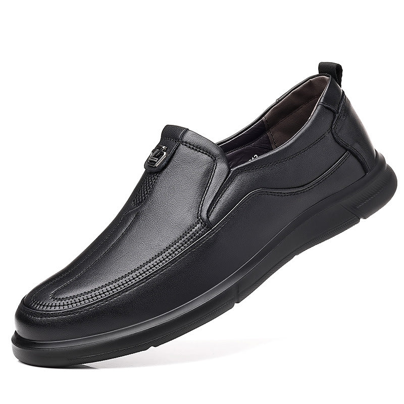 Men's Autumn Business Slip On Low Top Leather Shoes
