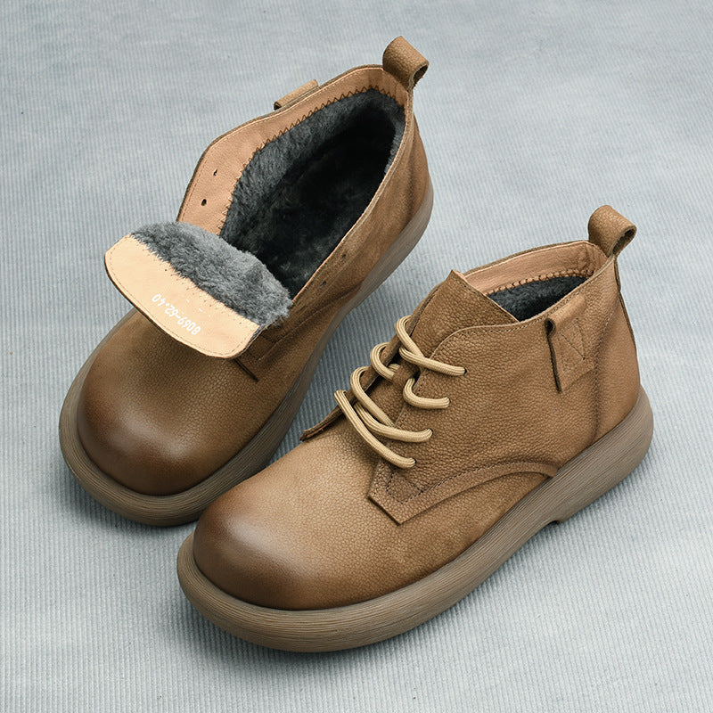 Men's Top Layer Cowhide Martin Soft Bottom Boots