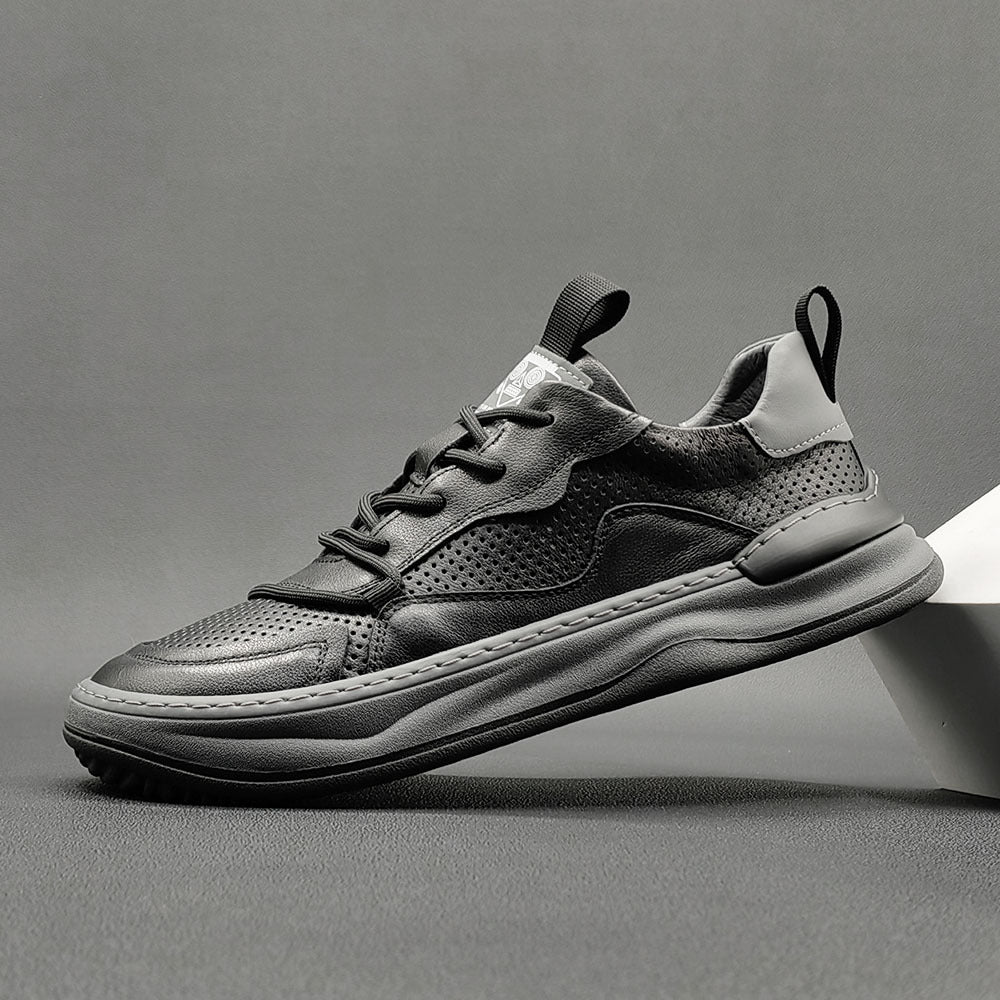 Men's Hollow Out Breathable Head Tilt Clown Men's Board Shoes