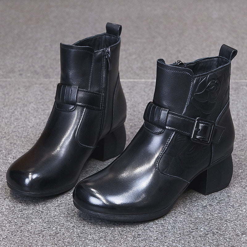 Women's Mother Chunky Soft Bottom Warm Keeping Boots