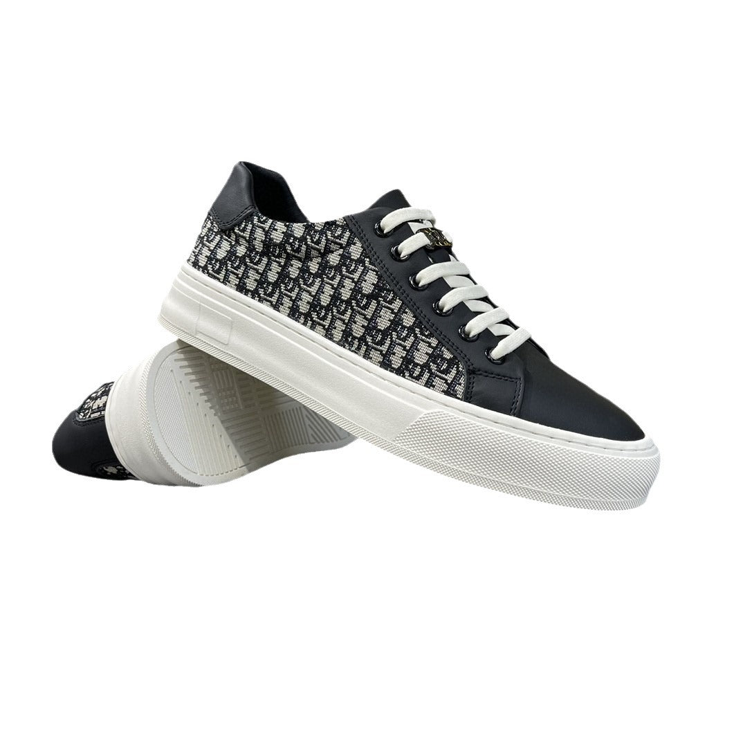Men's Trendy Genuine Breathable Cloth Light Luxury Sneakers