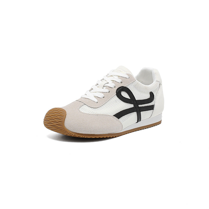 Women's Small Size Spring Live Flat Retro Women's Casual Shoes