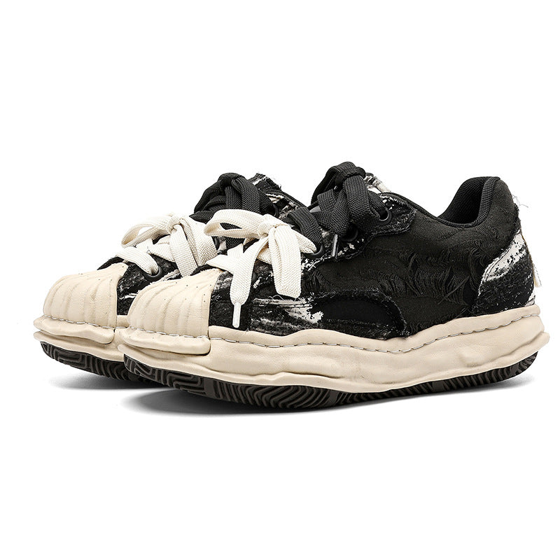 Design Shell Toe Dissoed Raise The Sneakers