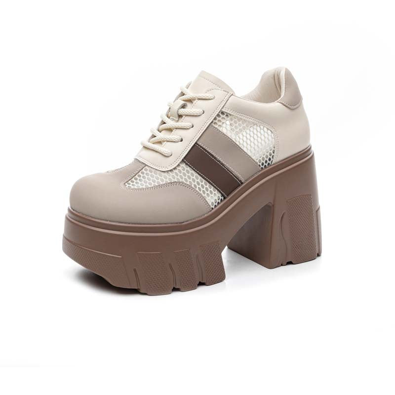 Women's Cm Small Thick Platform Height Increasing Casual Shoes
