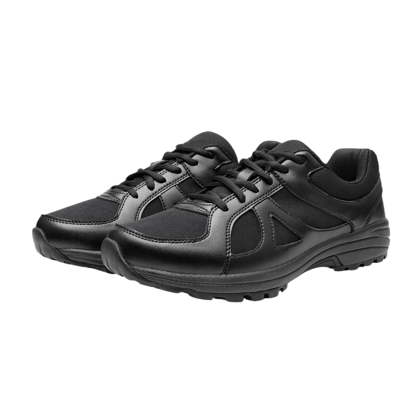 Black Low Upper Round Toe Board Casual Shoes