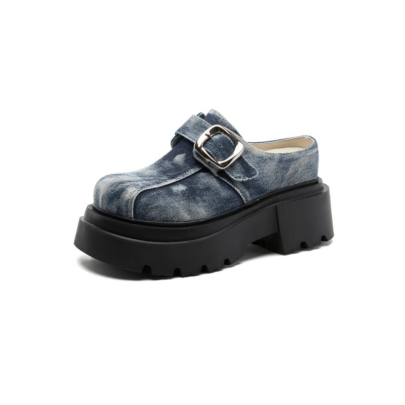 Women's Increasing Insole Closed Toe Half Summer Slippers