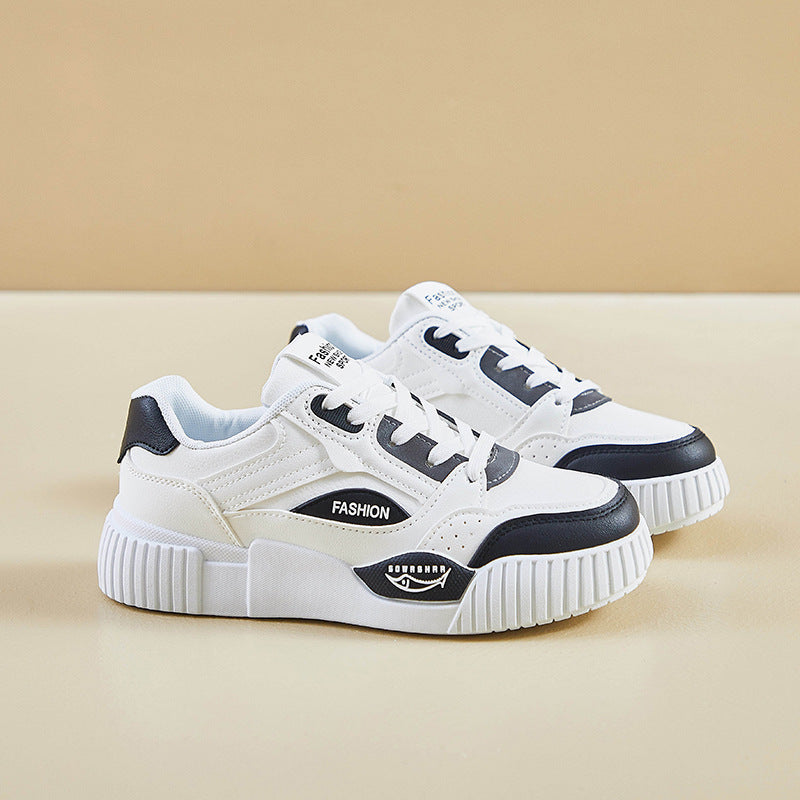 Autumn White Korean Style Female Raise Casual Shoes