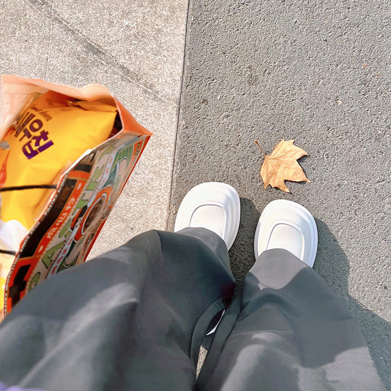 Women's Bottom Extra Black Small For Retro British Casual Shoes