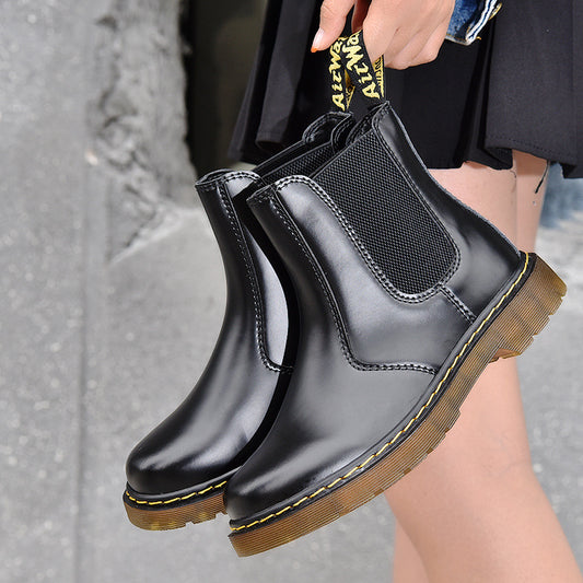 Women's & Men's Genuine Couple Martin British Ankle Plus Boots