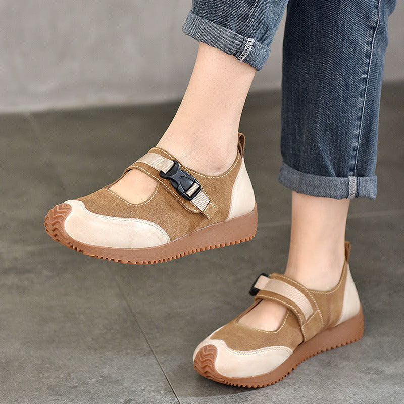 Women's & Men's Price Flat Low-cut Genuine Color Matching Casual Shoes