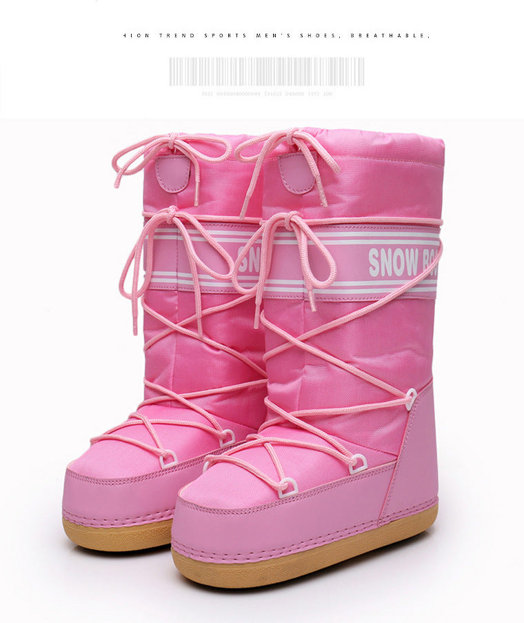 Women's Winter Ski Space Fashion Round Toe Boots