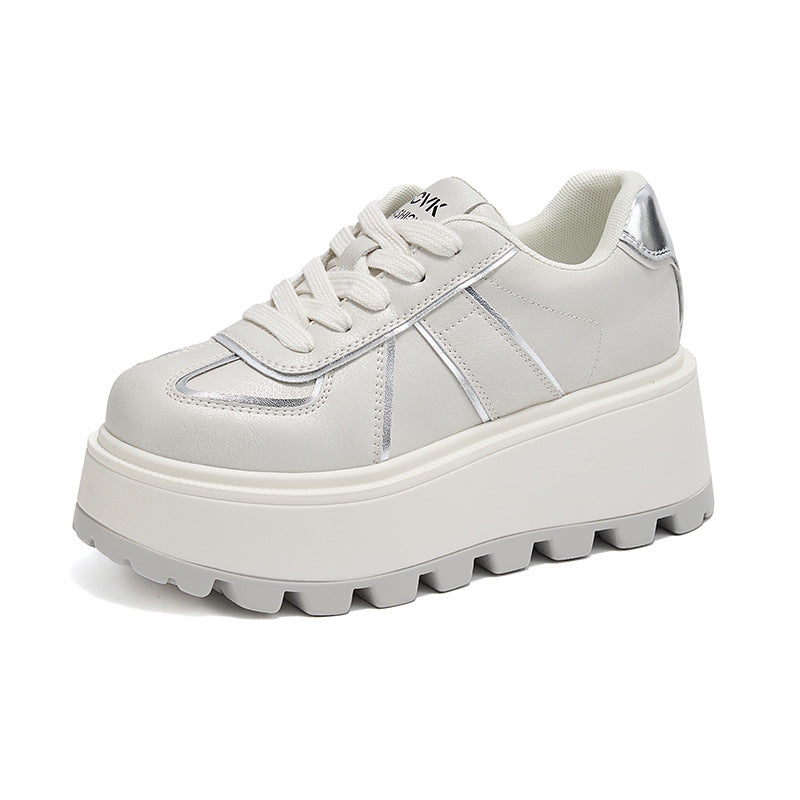 German Training Spring Soft Back Thick Height Increasing Fashion Women's Casual Shoes