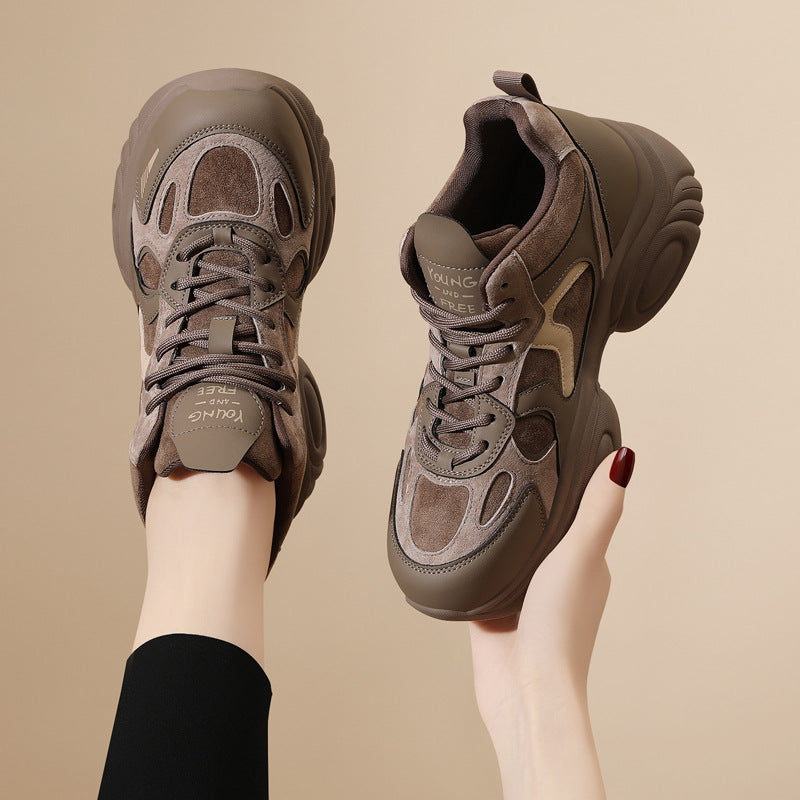 Women's No Supplement For Dad Thick Sole Sneakers