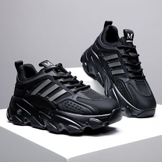 Men's Eagle Dell Dad Breathable Platform Black Extra Sneakers