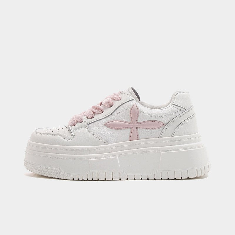 Women's Platform White High-grade Breathable Versatile Leisure Casual Shoes