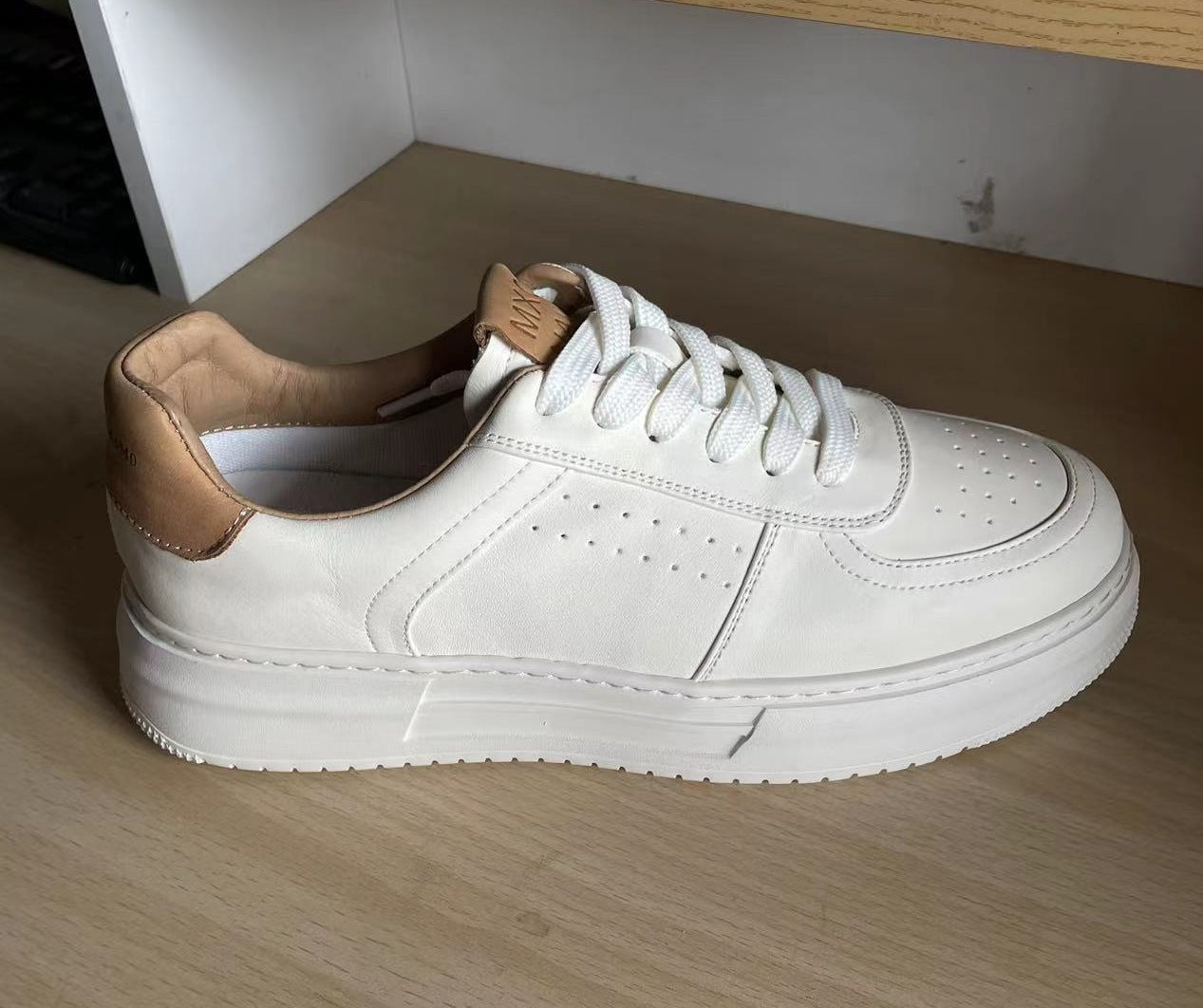 Men's Walking White Lightweight Board Boys Platform Casual Shoes
