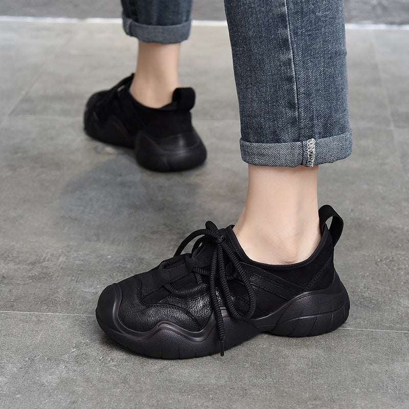 Women's Genuine Outdoor Retro Minority Top Layer Sneakers