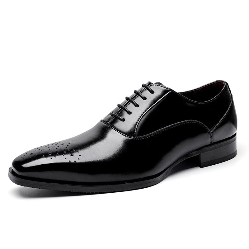 Men's Genuine Business Formal Cowhide Gentleman Pure Leather Shoes