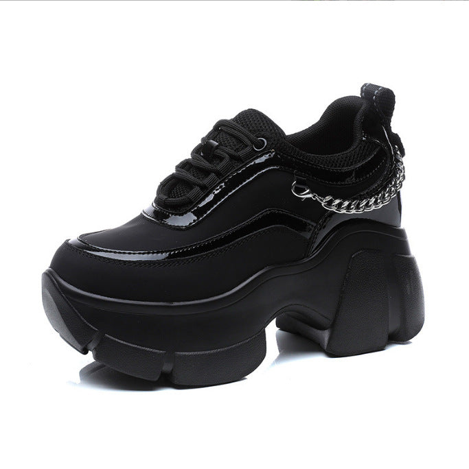 Women's Thick Bottom Chunky Height Increasing Chain Heels