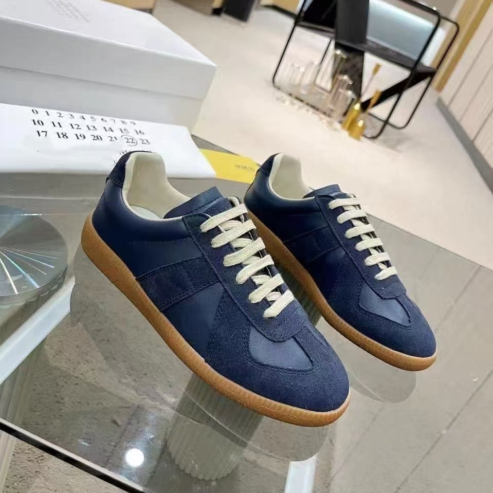 Women's Classic German Training Couple White Sneakers