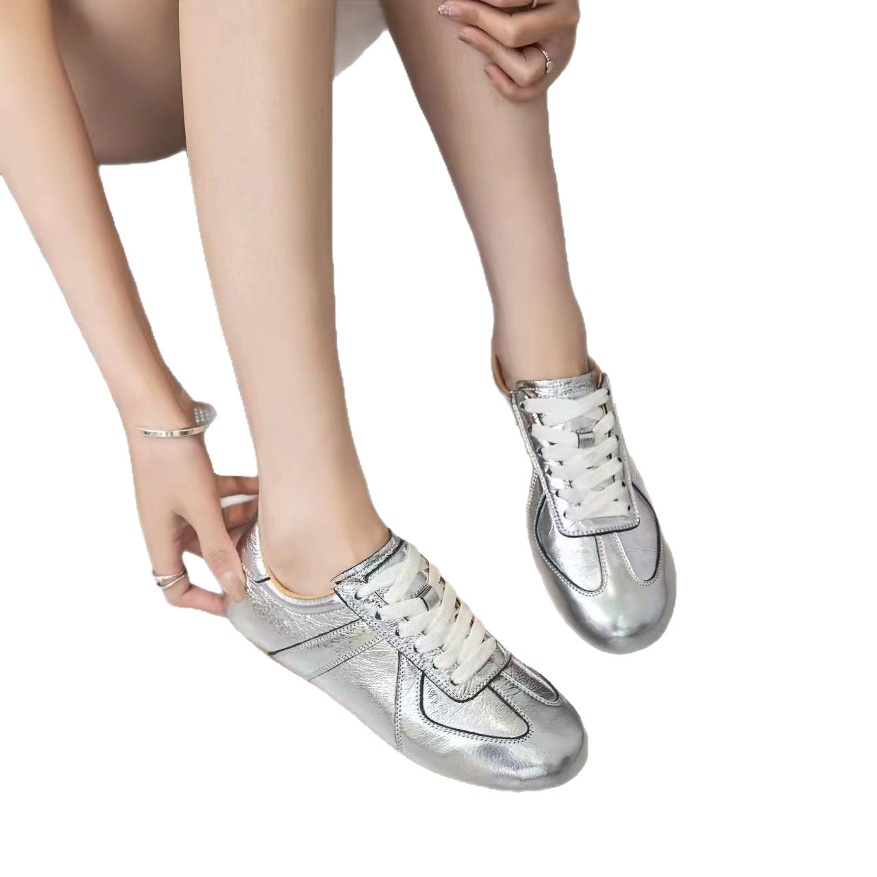 Women's Western Style Genuine German Training Travel Spring Board Flat Women's Casual Shoes