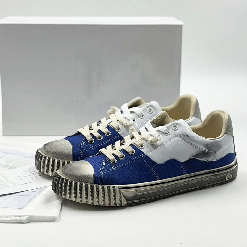 Men's Color Matching Stylish British Fashion Couple Men's Board Shoes