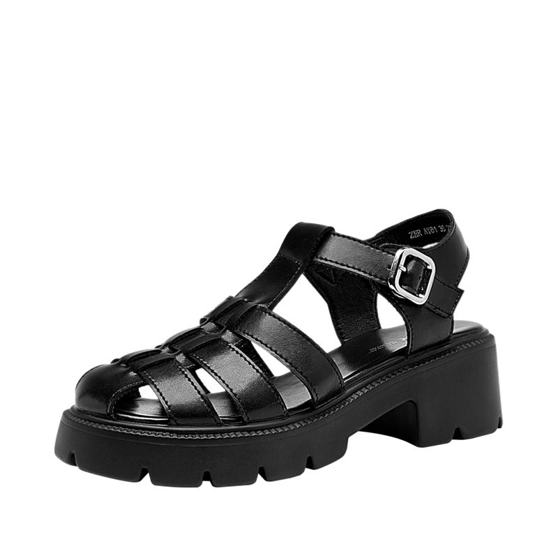 Pumps Korean Version For Commuter Peep Toe Sandals
