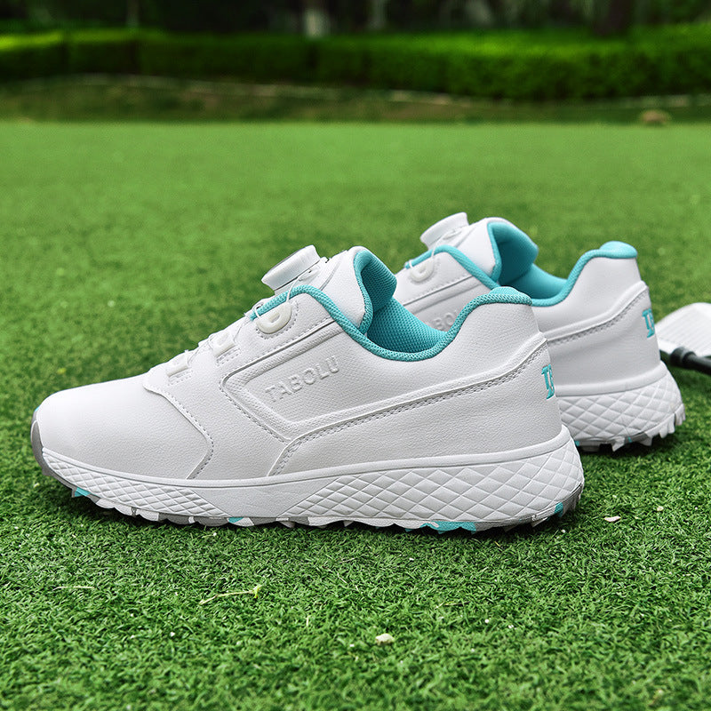 Women's & Men's Couple Comfortable Waterproof Automatic Knob Retractable Sneakers