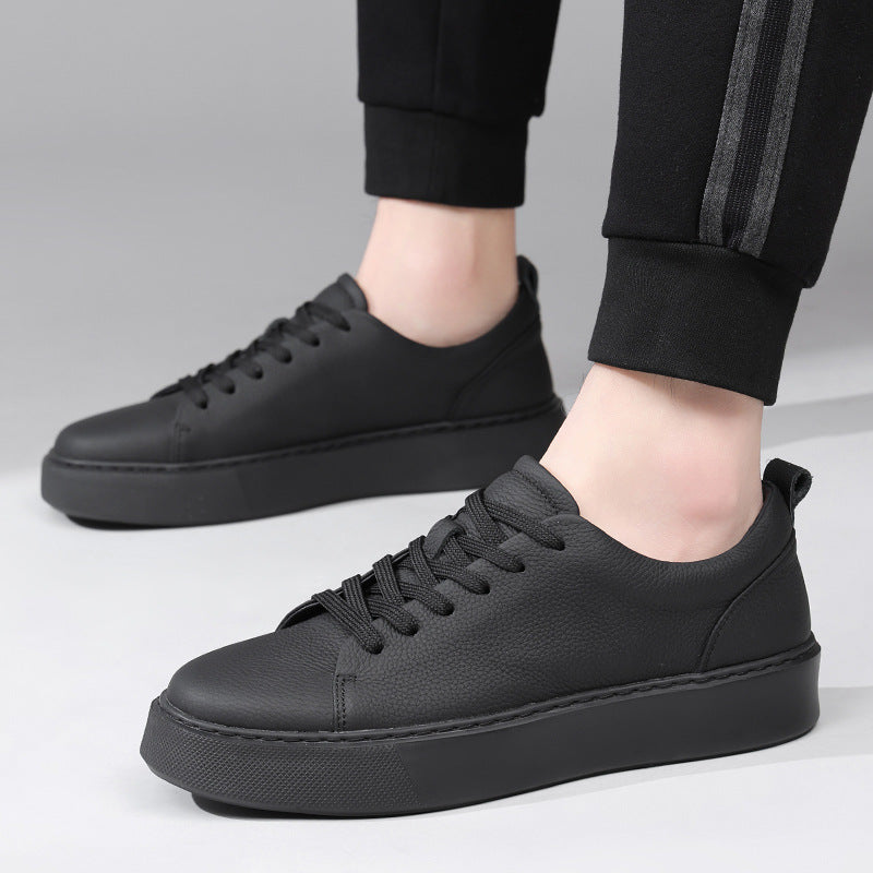 Men's Genuine Spring Cowhide Platform Sports Men's Shoes