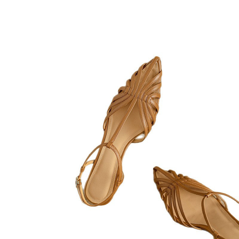 Women's Special Interest Light Luxury Summer Handmade Women's Shoes