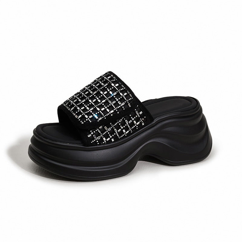 Women's Fashion Outerwear Elevator Wild Not Tired Slippers