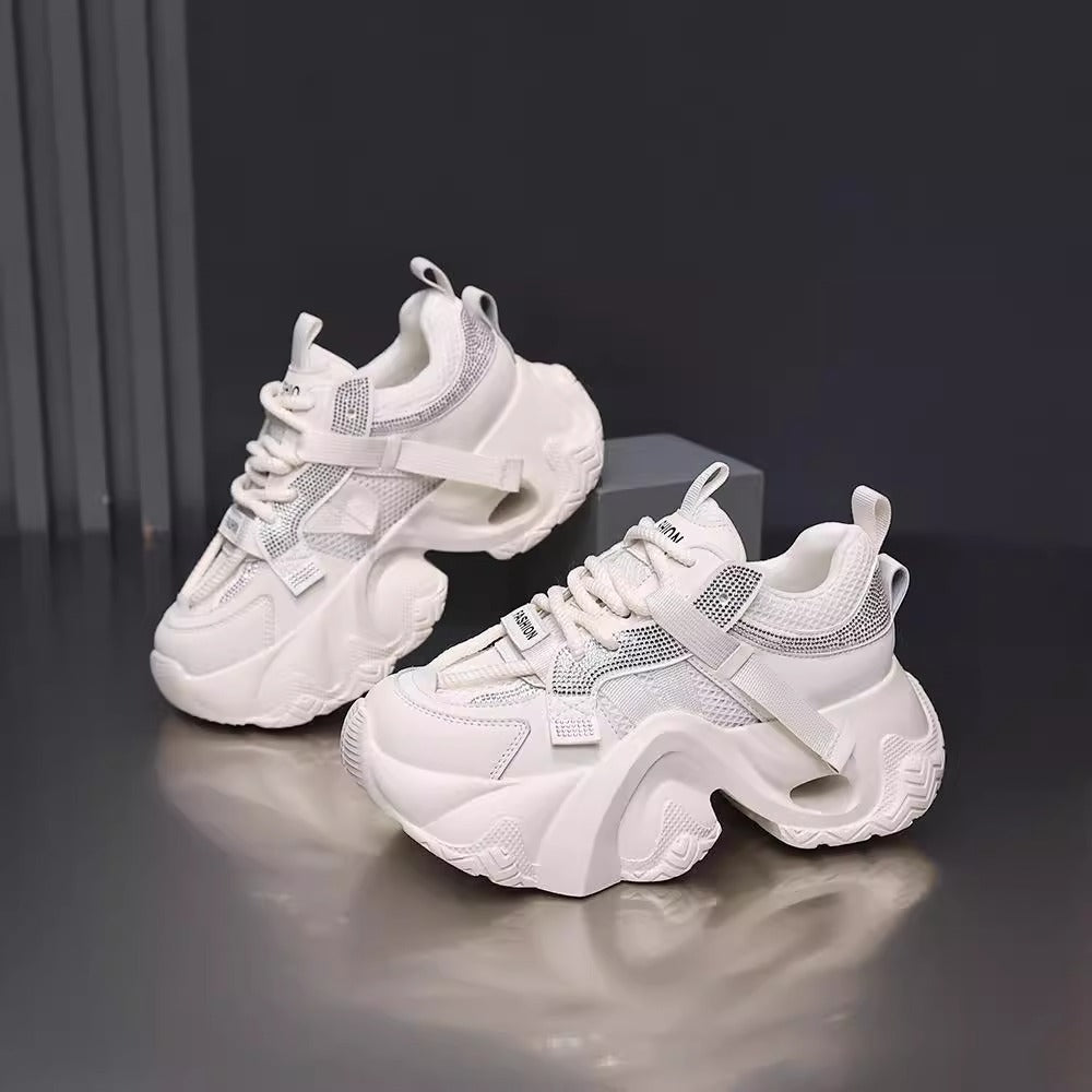 Women's Height Increasing Insole Breathable Mesh Super Hot Platform Sneakers